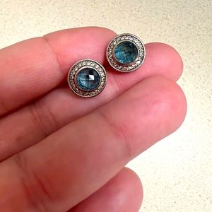 David Yurman Earrings - Blue Topaz